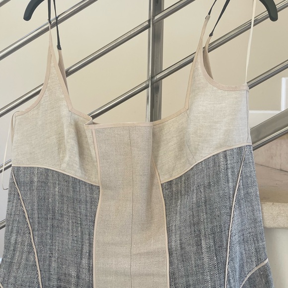 Vintage Narciso Rodriguez Cream & Black Sleeveless Dress - Picture 3 of 15